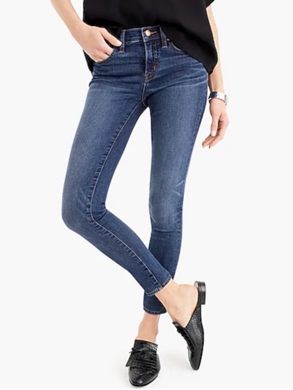 J. Crew Dark Indigo Skinny Jeans
